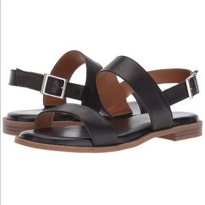 Franco Sarto Velocity Black Sandal NWOT Size US9M